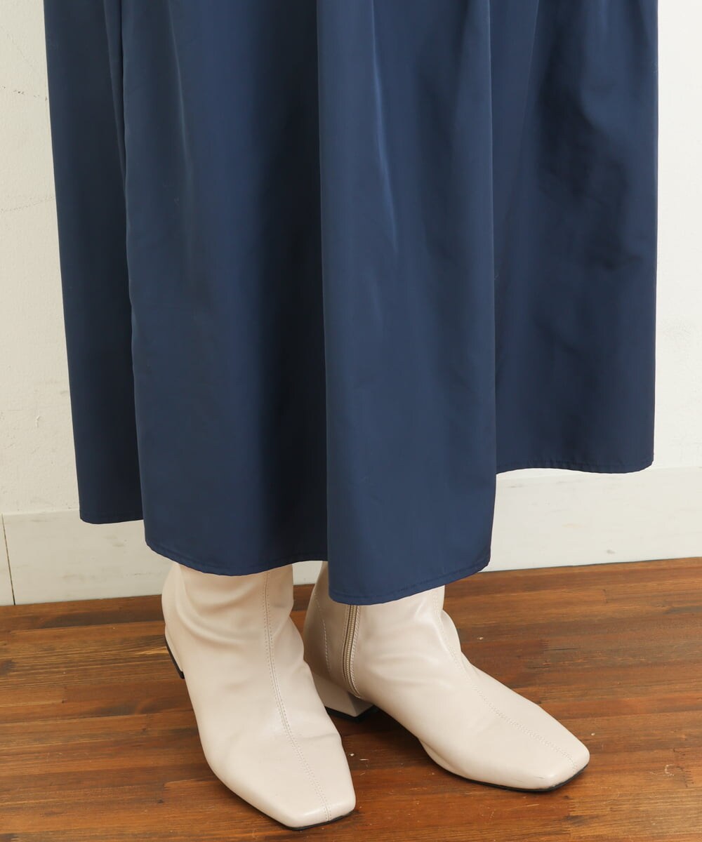 OLHBS16110 eur3(エウルキューブ) 【大きいサイズ】タフタタックスカート ネイビー(57)