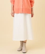 OLHCD02089 eur3(エウルキューブ) 【大きいサイズ/a.v.v×eur3】ジャージータイトスカート アイボリー(80)