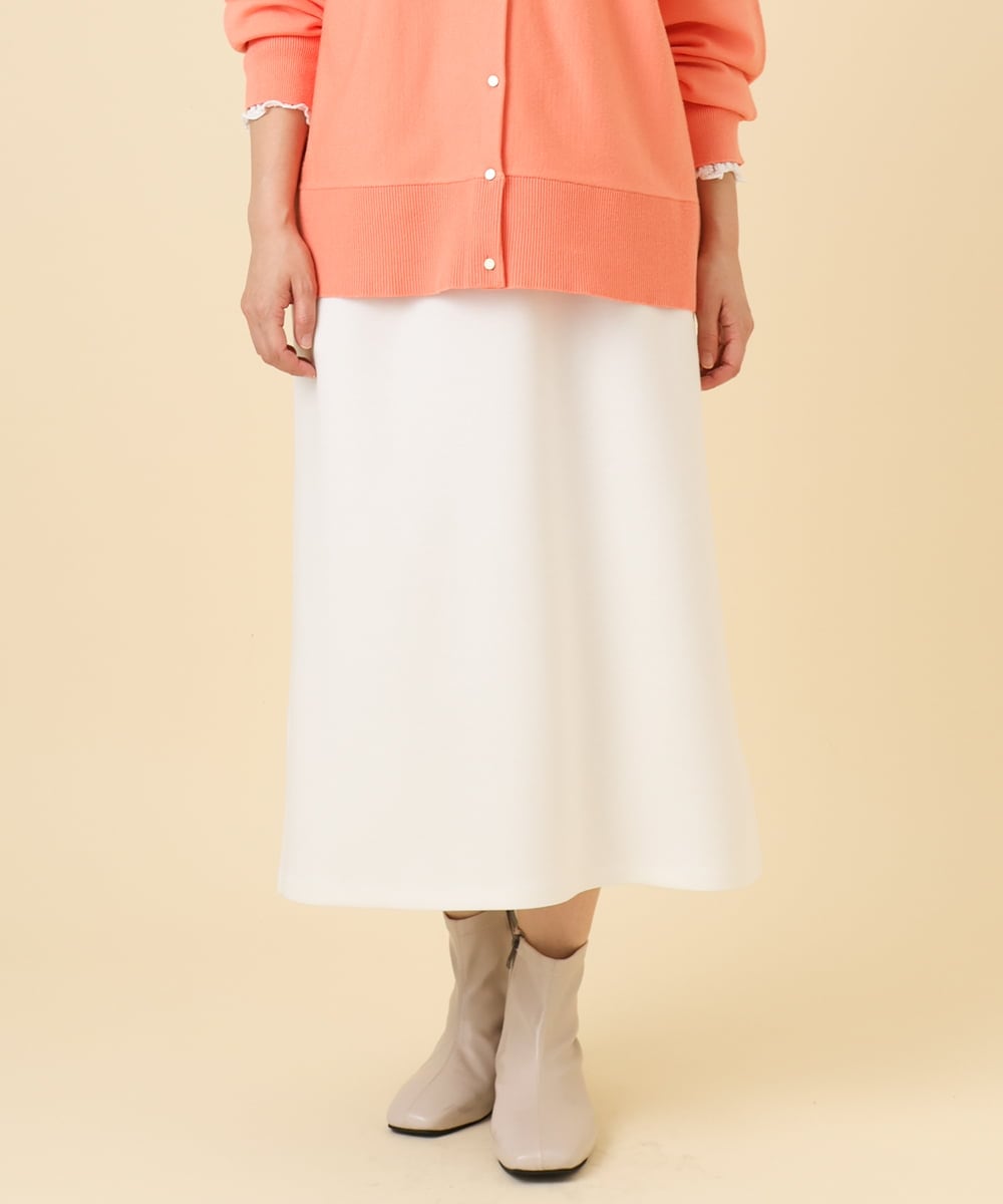 OLHCD02089 eur3(エウルキューブ) 【大きいサイズ/a.v.v×eur3】ジャージータイトスカート アイボリー(80)