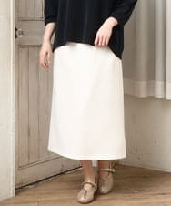 OLHCD02089 eur3(エウルキューブ) 【大きいサイズ/a.v.v×eur3】ジャージータイトスカート アイボリー(80)