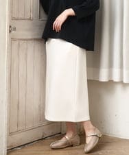 OLHCD02089 eur3(エウルキューブ) 【大きいサイズ/a.v.v×eur3】ジャージータイトスカート アイボリー(80)