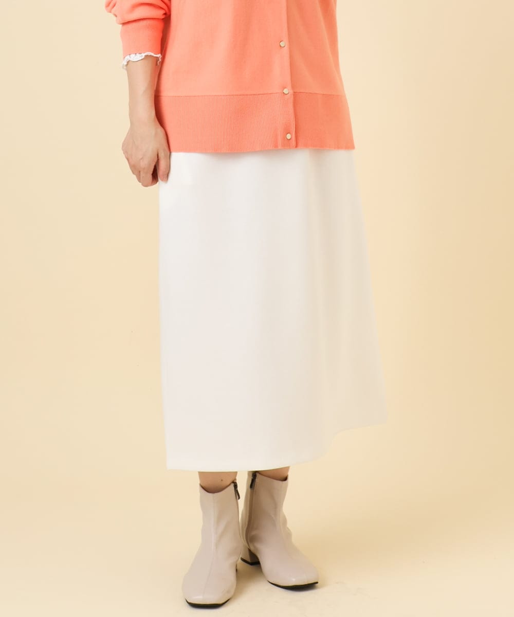 OLHCD02089 eur3(エウルキューブ) 【大きいサイズ/a.v.v×eur3】ジャージータイトスカート アイボリー(80)