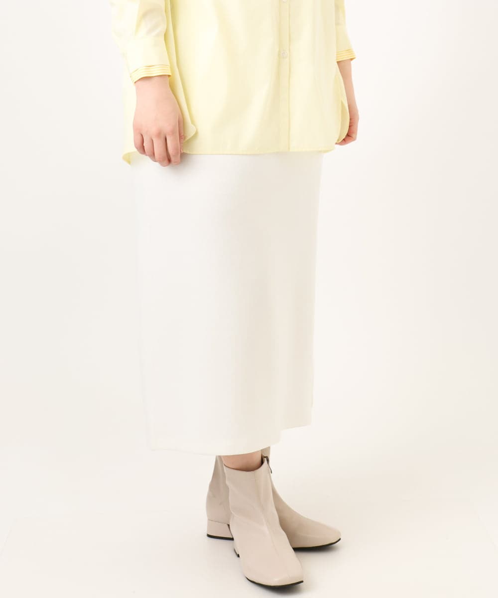 OLHCD02089 eur3(エウルキューブ) 【大きいサイズ/a.v.v×eur3】ジャージータイトスカート アイボリー(80)