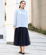 OLHDA01119 eur3(エウルキューブ) 【大きいサイズ】チュールスカート ネイビー(57)