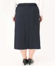 OLHDA02139 eur3(エウルキューブ) 【大きいサイズ/セットアップ対応】Wクロスストレッチタイトスカート ネイビー(57)