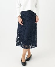 OLHDA05129 eur3(エウルキューブ) 【大きいサイズ】レースタイトスカート ネイビー(57)
