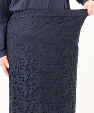 OLHDA05129 eur3(エウルキューブ) 【大きいサイズ】レースタイトスカート ネイビー(57)