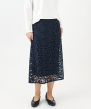 OLHDA05129 eur3(エウルキューブ) 【大きいサイズ】レースタイトスカート ネイビー(57)