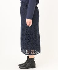 OLHDA05129 eur3(エウルキューブ) 【大きいサイズ】レースタイトスカート ネイビー(57)