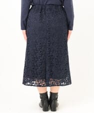 OLHDA05129 eur3(エウルキューブ) 【大きいサイズ】レースタイトスカート ネイビー(57)