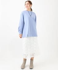 OLHDA05129 eur3(エウルキューブ) 【大きいサイズ】レースタイトスカート ホワイト(90)