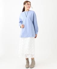 OLHDA05129 eur3(エウルキューブ) 【大きいサイズ】レースタイトスカート ホワイト(90)