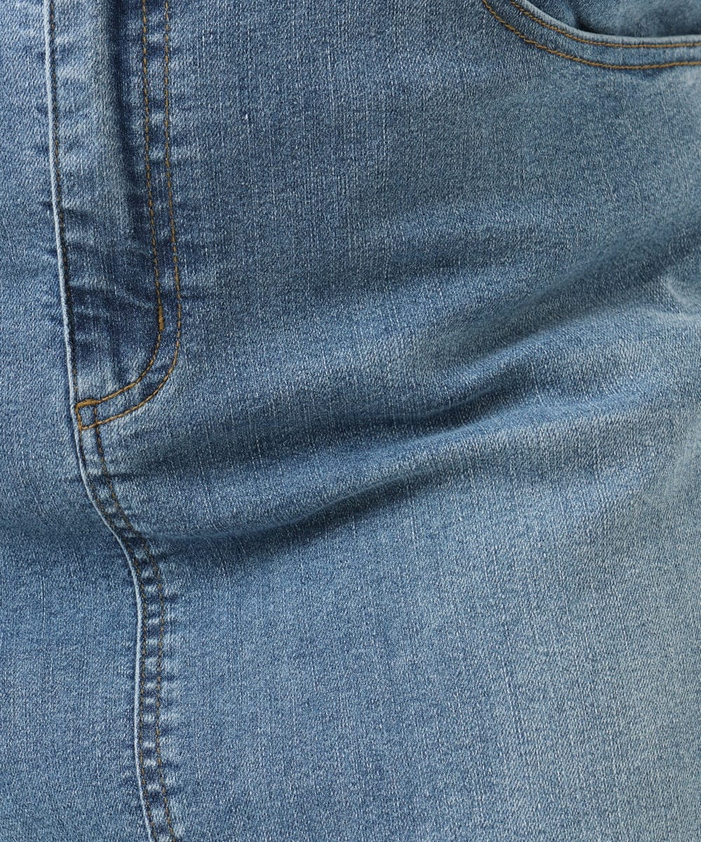 OLHDD01119 eur3(エウルキューブ) 【WEB先行販売】【大きいサイズ】デニムタイトスカート ネイビー(57)