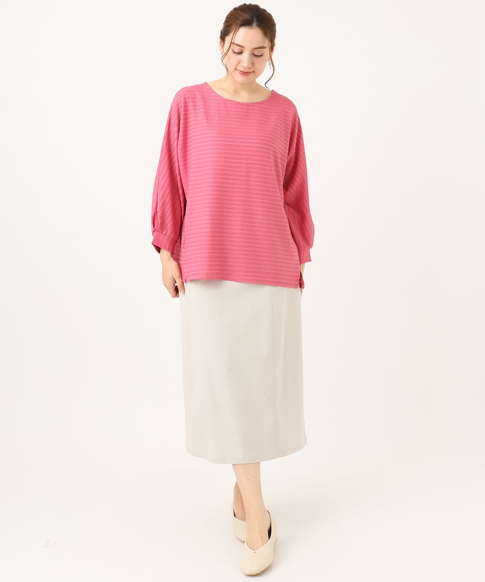 OLHEA04099 eur3(エウルキューブ) 【大きいサイズ】ストレッチタイトスカート グレージュ(89)
