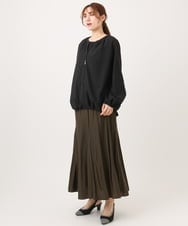 OLHED04119 eur3(エウルキューブ) 【大きいサイズ】パネルフレアスカート カーキ