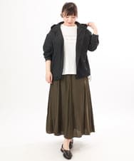OLHED04119 eur3(エウルキューブ) 【大きいサイズ】パネルフレアスカート カーキ