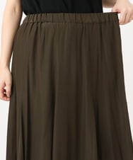 OLHED04119 eur3(エウルキューブ) 【大きいサイズ】パネルフレアスカート カーキ