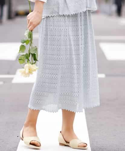 OLHEM04090 eur3 【大きいサイズ】ナチュラルテイスト！大人可愛いレーススカート