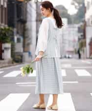 OLHEM04090 eur3(エウルキューブ) 【大きいサイズ】ナチュラルテイスト！大人可愛いレーススカート グリーン