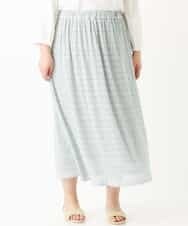 OLHEM04090 eur3(エウルキューブ) 【大きいサイズ】ナチュラルテイスト！大人可愛いレーススカート グリーン