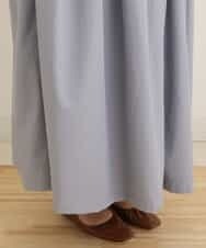 OLHEP11090 eur3(エウルキューブ) 【大きいサイズ】張り感シンプルロングスカート ライトブルー(50)