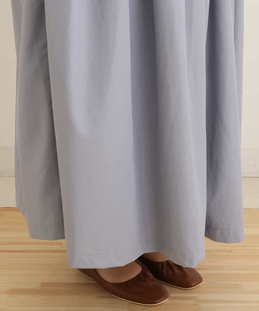 OLHEP11090 eur3(エウルキューブ) 【大きいサイズ】張り感シンプルロングスカート ライトブルー(50)