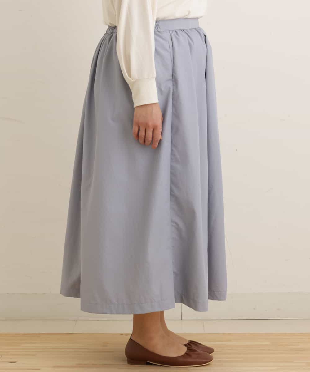OLHEP11090 eur3(エウルキューブ) 【大きいサイズ】張り感シンプルロングスカート ライトブルー(50)