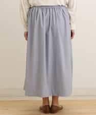 OLHEP11090 eur3(エウルキューブ) 【大きいサイズ】張り感シンプルロングスカート ライトブルー(50)