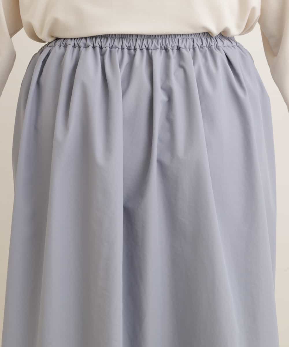 OLHEP11090 eur3(エウルキューブ) 【大きいサイズ】張り感シンプルロングスカート ライトブルー(50)