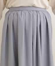OLHEP11090 eur3(エウルキューブ) 【大きいサイズ】張り感シンプルロングスカート ライトブルー(50)
