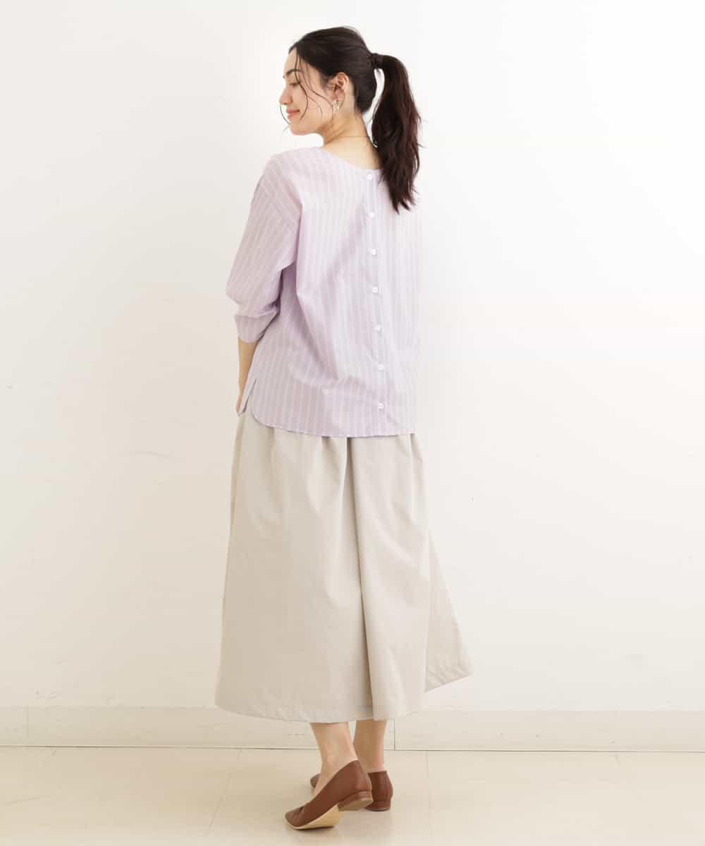 OLHEP11090 eur3(エウルキューブ) 【大きいサイズ】張り感シンプルロングスカート ベージュ(82)