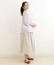 OLHEP11090 eur3(エウルキューブ) 【大きいサイズ】張り感シンプルロングスカート ベージュ(82)