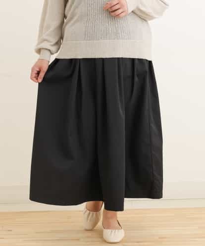 OLHEP11090 eur3 【大きいサイズ】張り感シンプルロングスカート