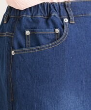 OLHES07100 eur3(エウルキューブ) 【大きいサイズ】ストレッチデニムスカート ネイビー(57)