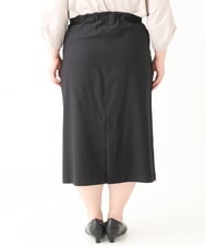 OLHEV09099 eur3(エウルキューブ) 【大きいサイズ】さらさらストレッチタイトスカート ブラック(94)