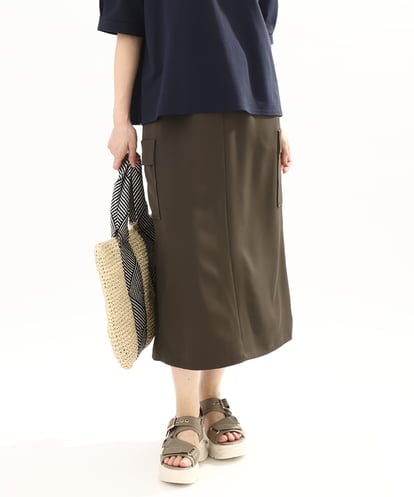 OLHFA09129 eur3 【大きいサイズ】カーゴスカート