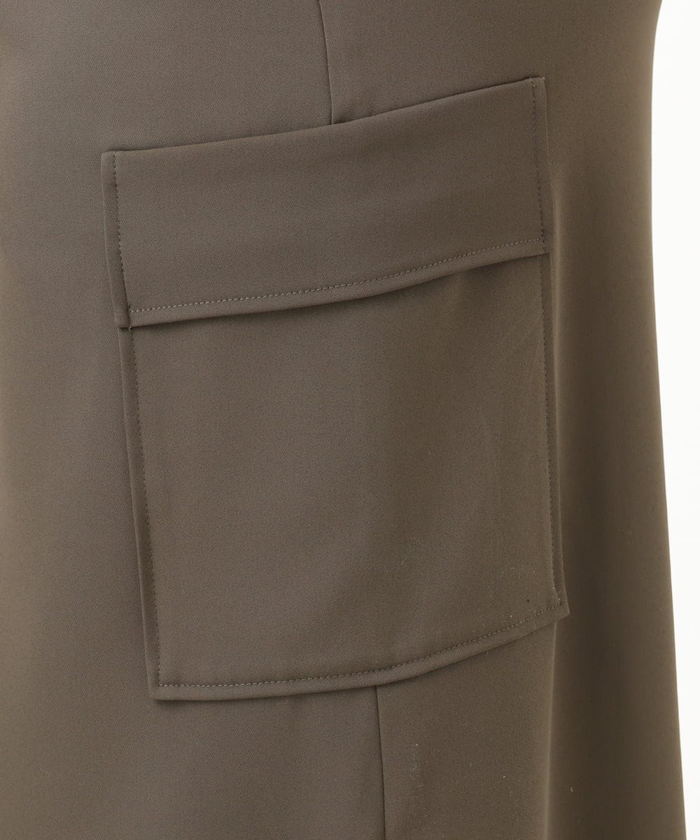 OLHFA09129 eur3(エウルキューブ) 【大きいサイズ】カーゴスカート カーキ(36)