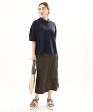 OLHFA09129 eur3(エウルキューブ) 【大きいサイズ】カーゴスカート カーキ(36)