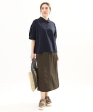 OLHFA09129 eur3(エウルキューブ) 【大きいサイズ】カーゴスカート カーキ(36)