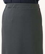 OLHGA13089 eur3(エウルキューブ) 【追加販売】【大きいサイズ】リブカットタイトスカート ダークグレー(93)
