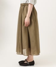 OLHGD06119 eur3(エウルキューブ) 【大きいサイズ】シア―エステルスカート カーキ