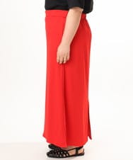 OLHGD10089 eur3(エウルキューブ) 【大きいサイズ】リブカットタイトスカート レッド