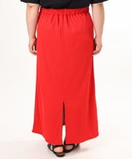 OLHGD10089 eur3(エウルキューブ) 【大きいサイズ】リブカットタイトスカート レッド