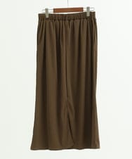 OLHGD10089 eur3(エウルキューブ) 【大きいサイズ】リブカットタイトスカート ダークブラウン