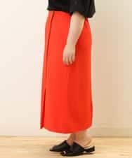 OLHGP12090 eur3(エウルキューブ) 【大きいサイズ/a.v.v×eur3】ラップ風スカート レッド(05)
