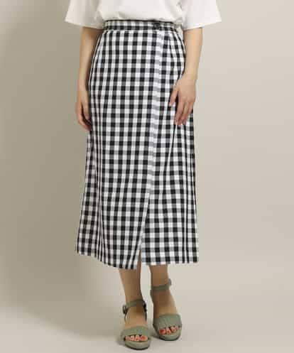 OLHGP12090 eur3 【大きいサイズ/a.v.v×eur3】ラップ風スカート