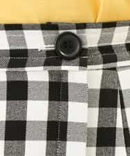 OLHGP12090 eur3(エウルキューブ) 【大きいサイズ/a.v.v×eur3】ラップ風スカート ホワイト(90)(ギンガムチェック)