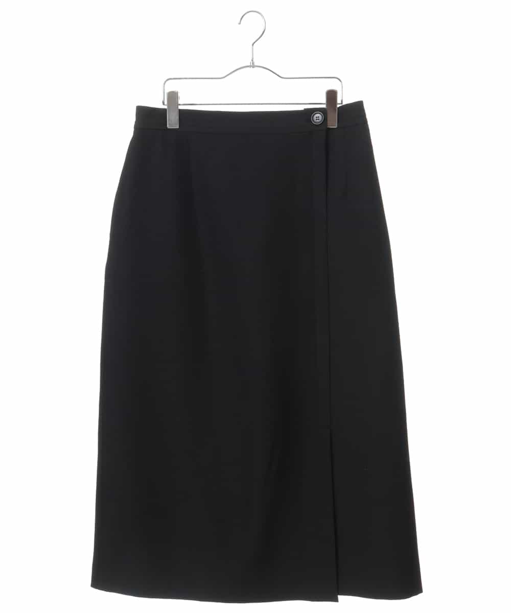 OLHGP12090 eur3(エウルキューブ) 【大きいサイズ/a.v.v×eur3】ラップ風スカート ブラック(94)