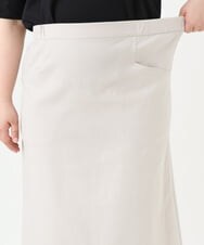 OLHGV02089 eur3(エウルキューブ) 【大きいサイズ/a.v.v×eur3】ストレッチタイトスカート ライトグレー(91)