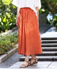OLHHA03099 eur3(エウルキューブ) 【WEB先行販売】【大きいサイズ】コットンボイルサマースカート オレンジ(15)